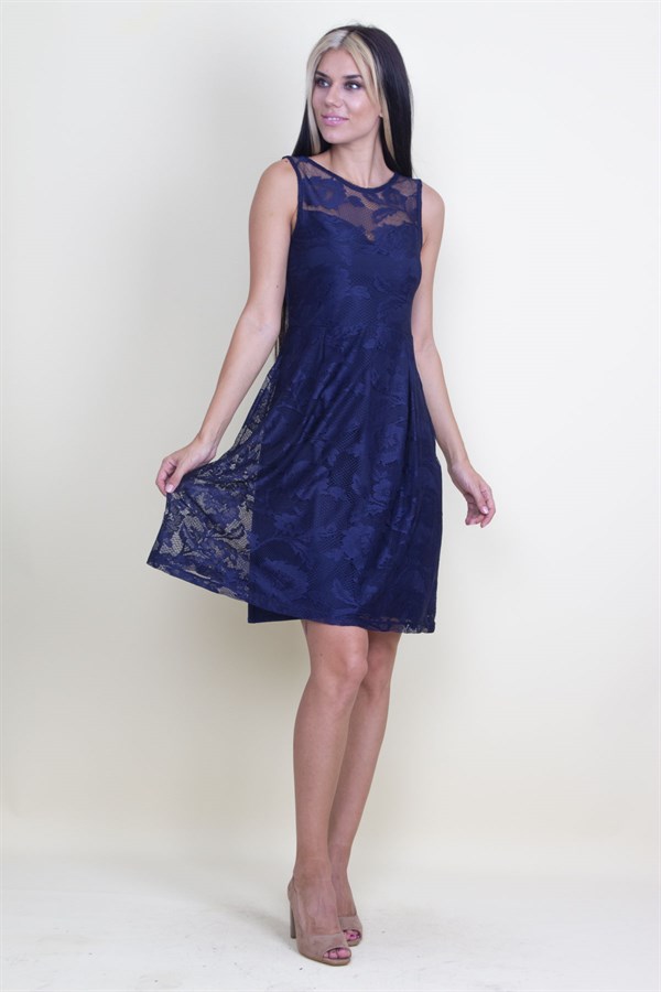 Astarlı Dantel Elbise