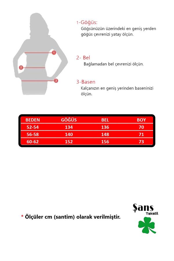 Kadın Büyük Beden Pudra V Yakalı Kendinden Çizgili Uzun Kollu Tunik 65N37527