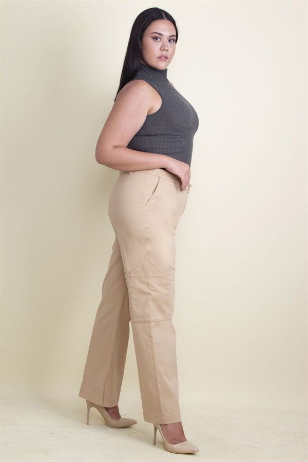 Kadın Camel Cep Detaylı Pantolon 65N17900