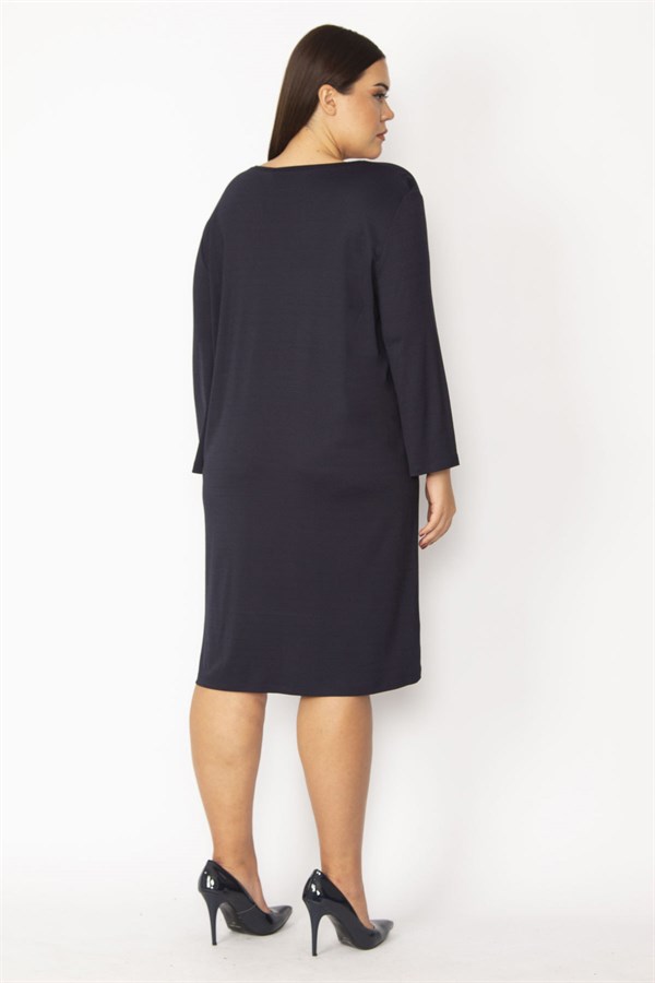 Kadın Haki Nakış Ve Payet Detaylı Uzun Kollu Elbise 65N28729