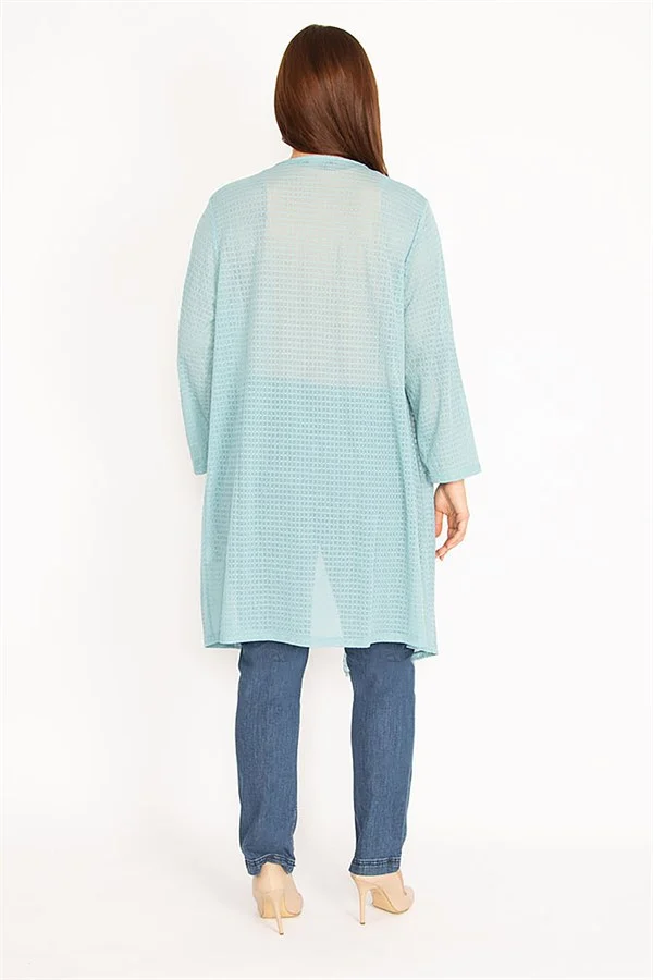 Kadın Oranj Salaş Yaka Hırka 65N34778