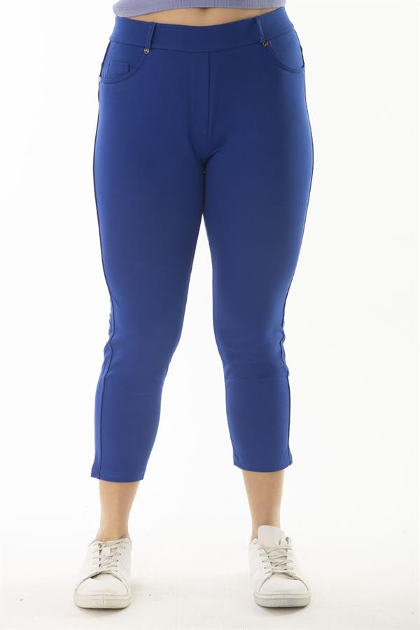 LEGGINGS CAPRI ORNEMENTAUX SAKS POUR FEMMES AVEC POCHES AVANT ET ARRIÈRE
