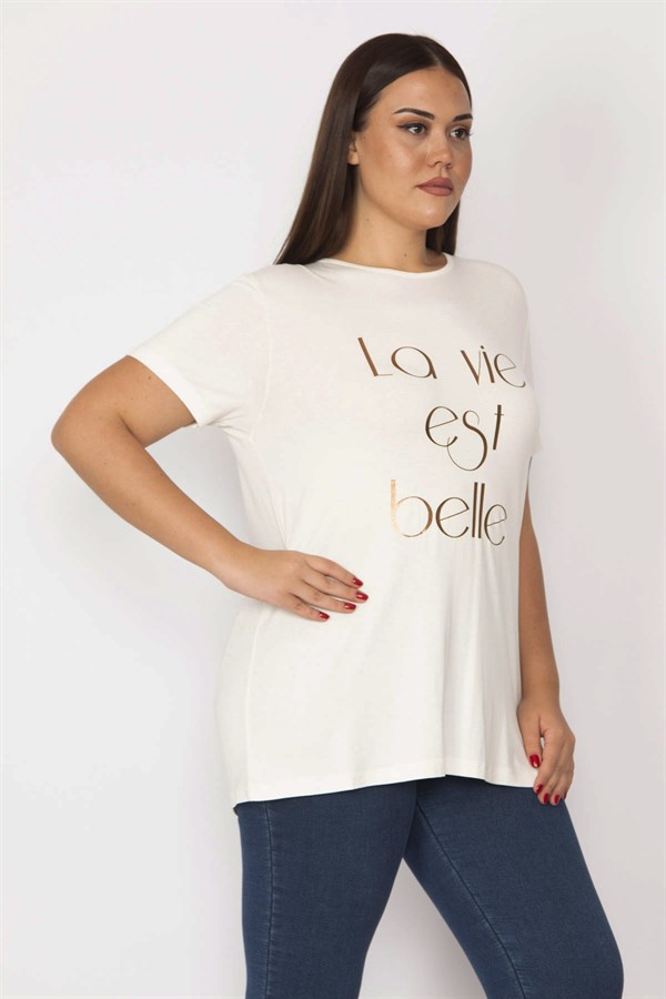 Kadın Kemik Lak Baskılı Viskon Bluz 65N29116