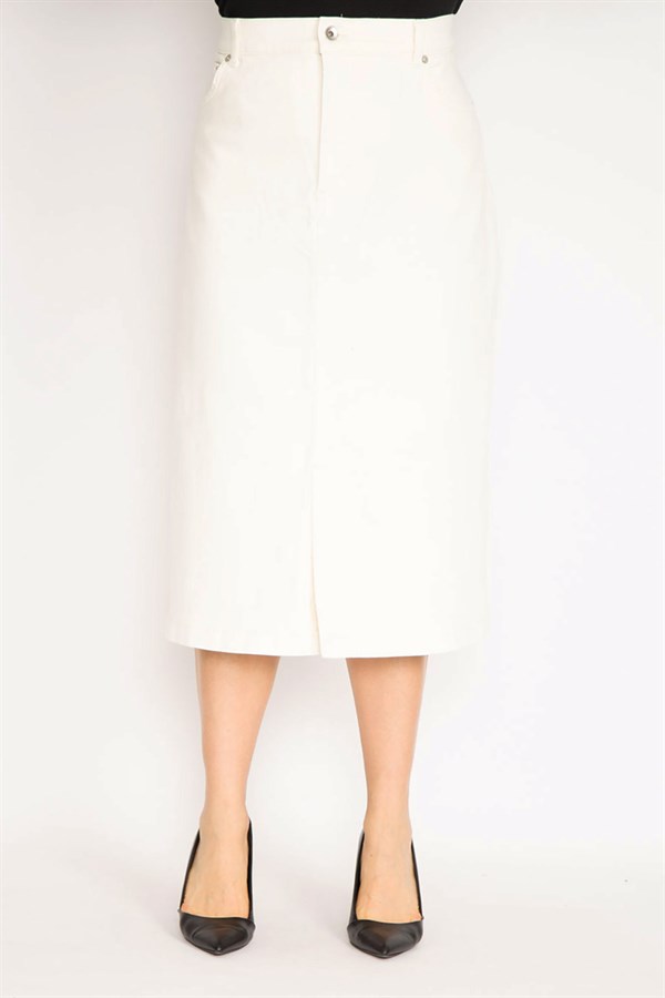 Kadın Kemik 5 Cepli Kot Etek 65N35160