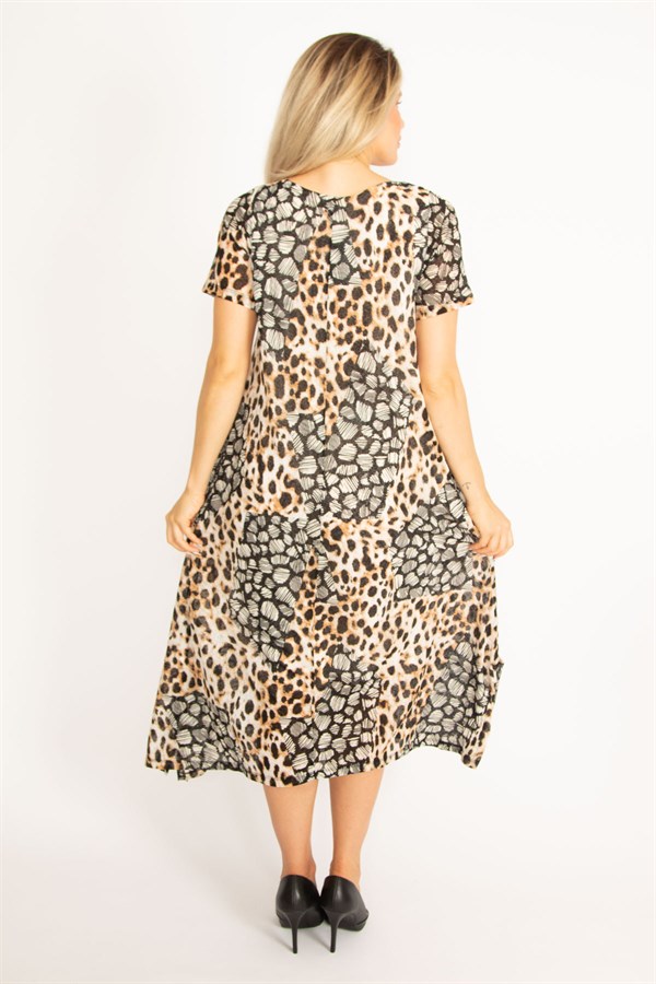 Kadın Leo Astarlı Tül Elbise 65N34439