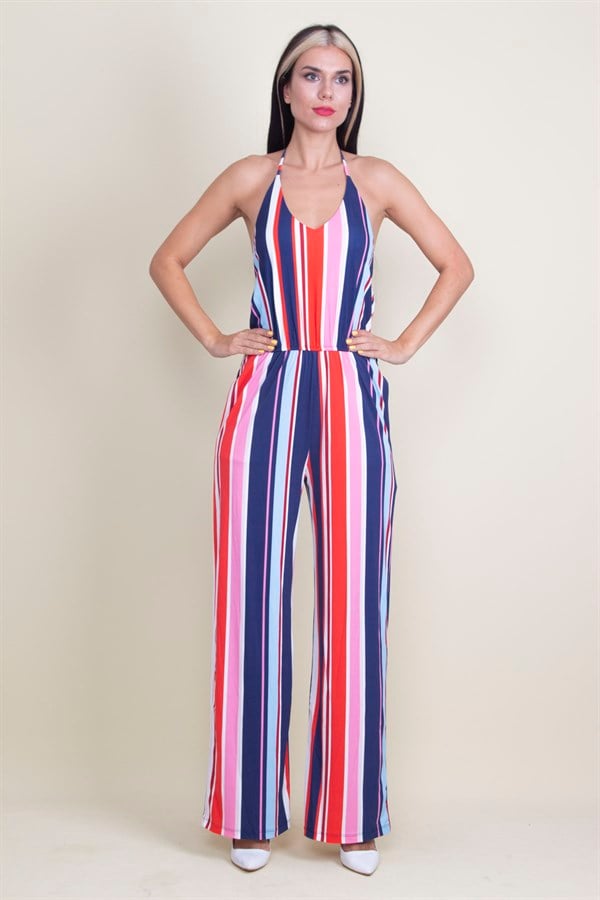 SALOPETTE À RAYURES