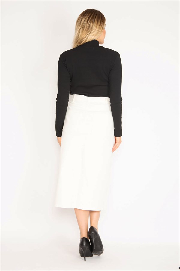 Kadın Kemik 5 Cepli Kot Etek 65N35160