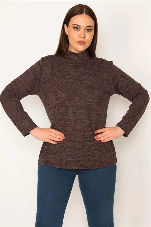 KADIN  DİK YAKALI BLUZ