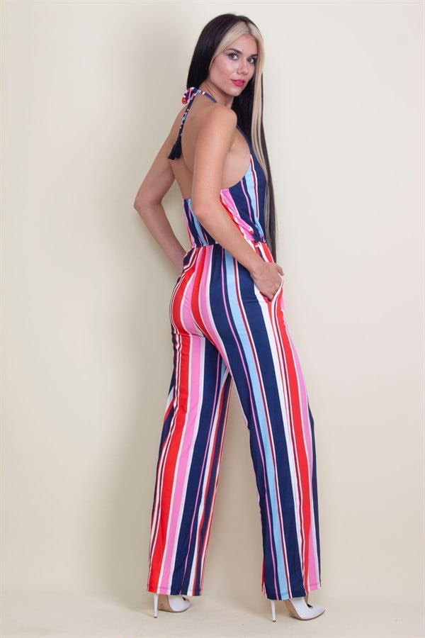 SALOPETTE À RAYURES