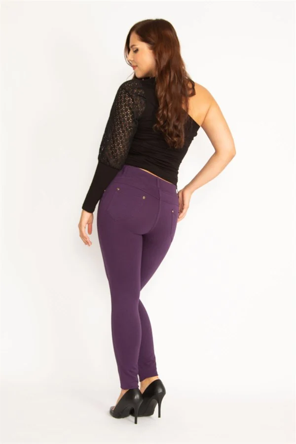 Kadın Antrasit Ön Süs Cep Ve Arka Cepli Tayt 65N34862