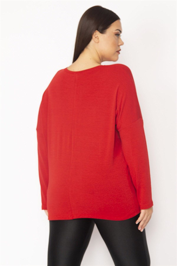 Kadın Kemik Taş Ve Baskı Detaylı Tunik 65N35384