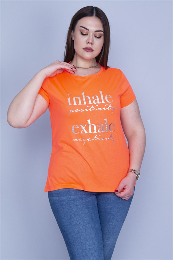 Kadın Renkli Lame Baskılı Bluz 65N24171