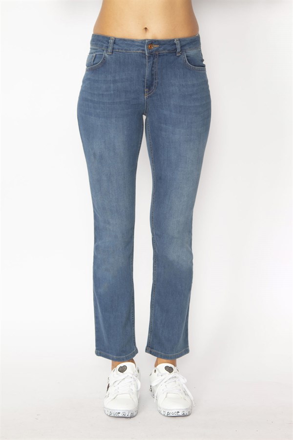 KADIN LACİVERT 5 CEP KOT PANTOLON