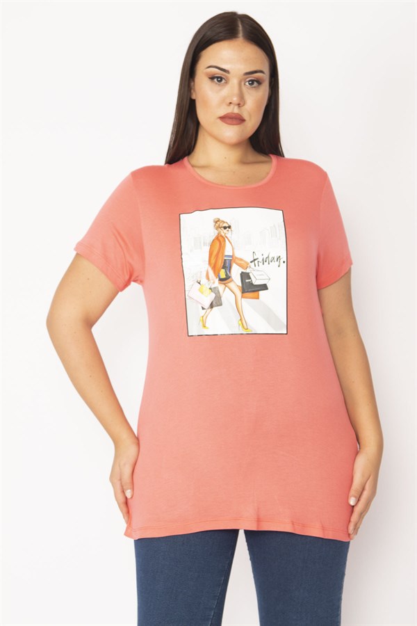 Kadın Pembe Dijital Baskılı Bluz 65N28860