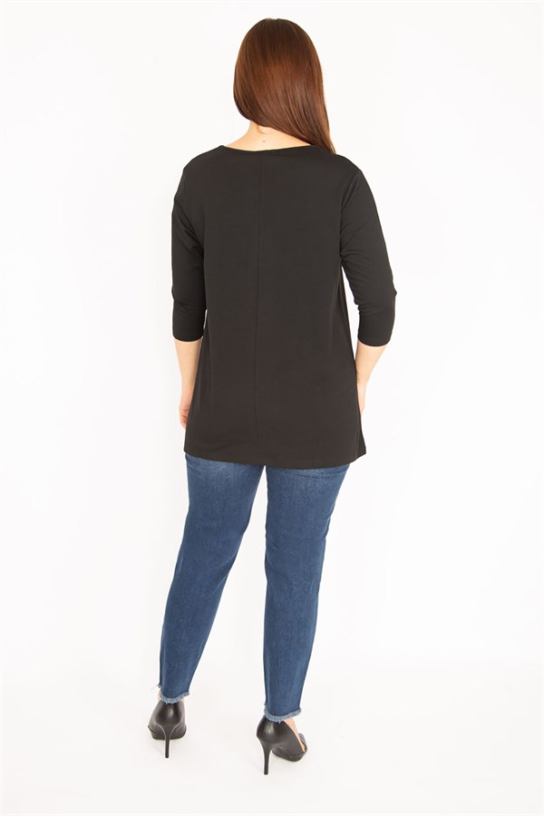 Women's Burgundy Ornamental Zippered Sweatshirt 65N34599