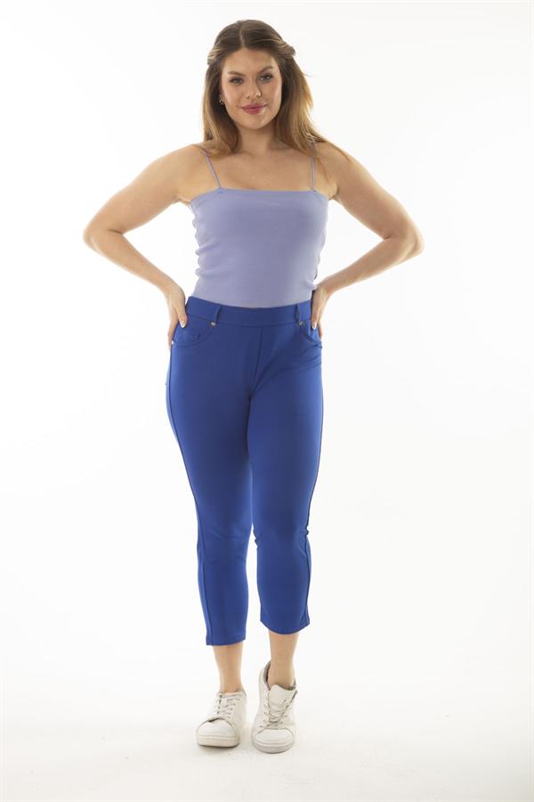 LEGGINGS CAPRI ORNEMENTAUX SAKS POUR FEMMES AVEC POCHES AVANT ET ARRIÈRE