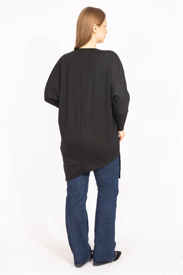 Women's Smoked Plus Size Front Zippered Coat 65N35730