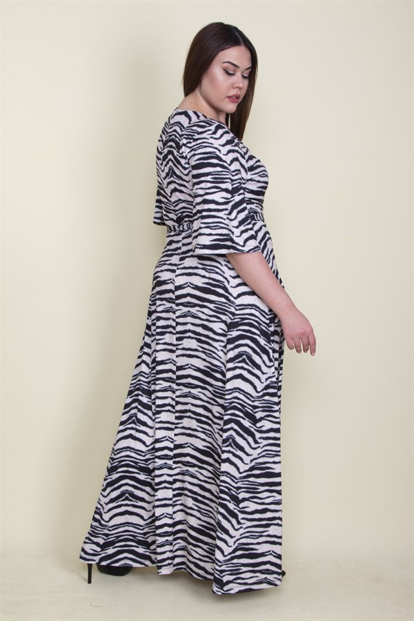 KADIN VİZON ANVELOP YAKALI ELBİSE