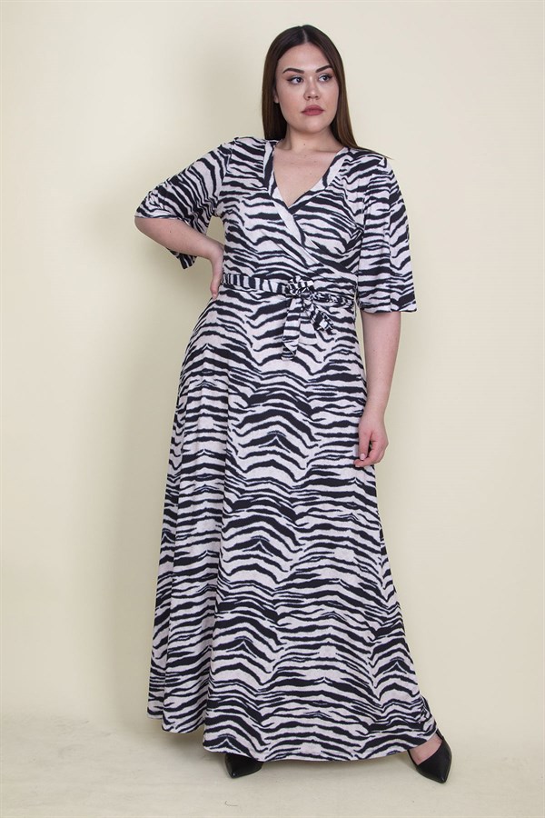 KADIN VİZON ANVELOP YAKALI ELBİSE