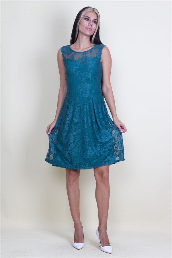 Astarlı Dantel Elbise