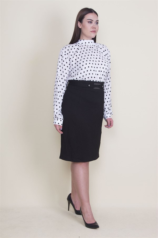 DRESS WITH SATIN FABRIC UPPER PART AND WAIST BELT