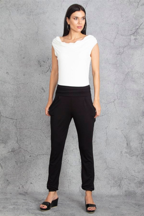 Kadın Kemik İki Renkli Tulum