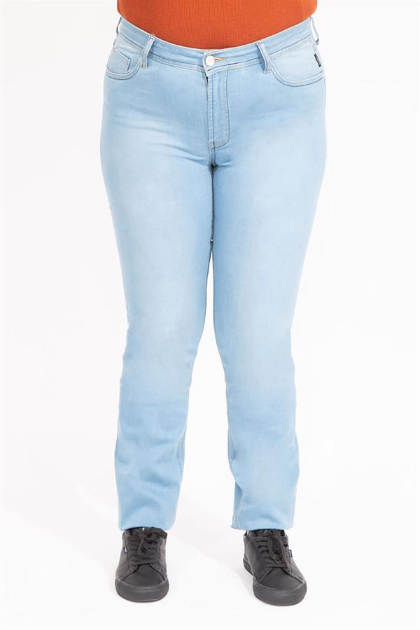 Kadın Mavi 5 Cepli Likralı Kot Pantolon 65N35547