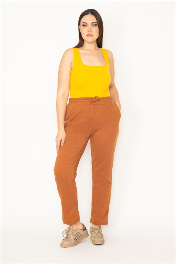 Kadın Gri Bel Lastikli Eşofman Alt 65N31399