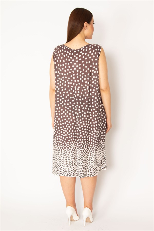 Kadın Renkli Cepli Tunik Elbise 65N33218