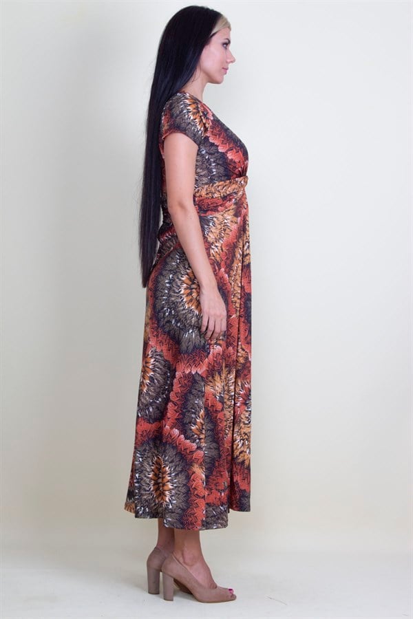 GÖĞÜS DETAYLI ELBİSE