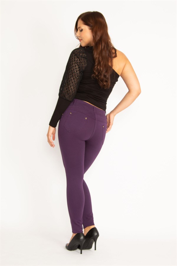 Kadın Antrasit Ön Süs Cep Ve Arka Cepli Tayt 65N34862