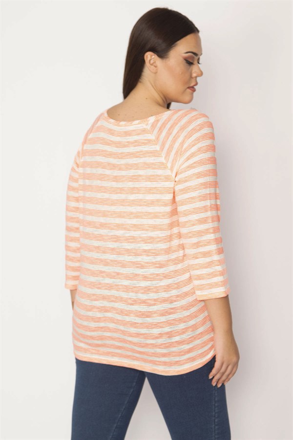 Kadın Desenli Ön Baskılı Bluz 65N29537