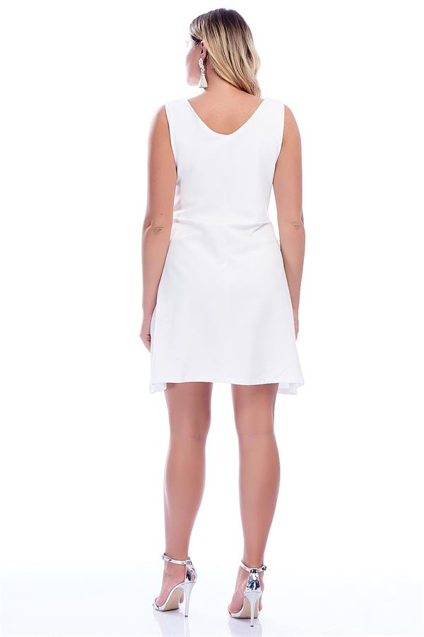 Kadın Kemik Kloş Elbise 65N7581