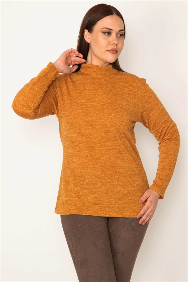 KADIN  DİK YAKALI BLUZ