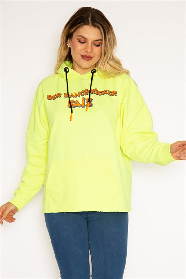 Women's Phosphor Digital Printed Hooded Sweatshirt 65N35162