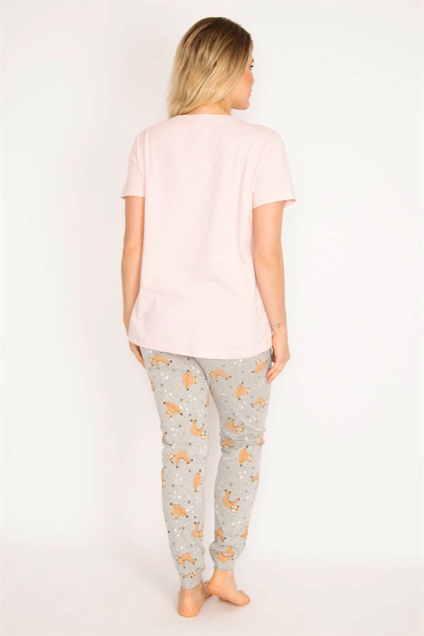 Ensemble pyjama de maternité coloré pour femme, pantalon et chemisier 65N35198