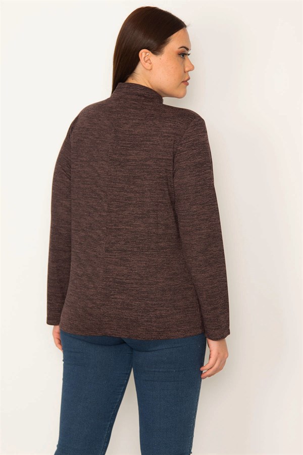 KADIN  DİK YAKALI BLUZ