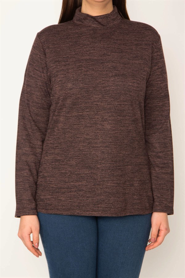 KADIN  DİK YAKALI BLUZ