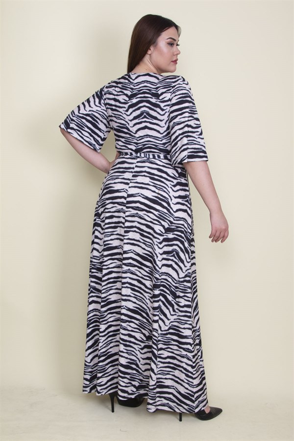 KADIN VİZON ANVELOP YAKALI ELBİSE