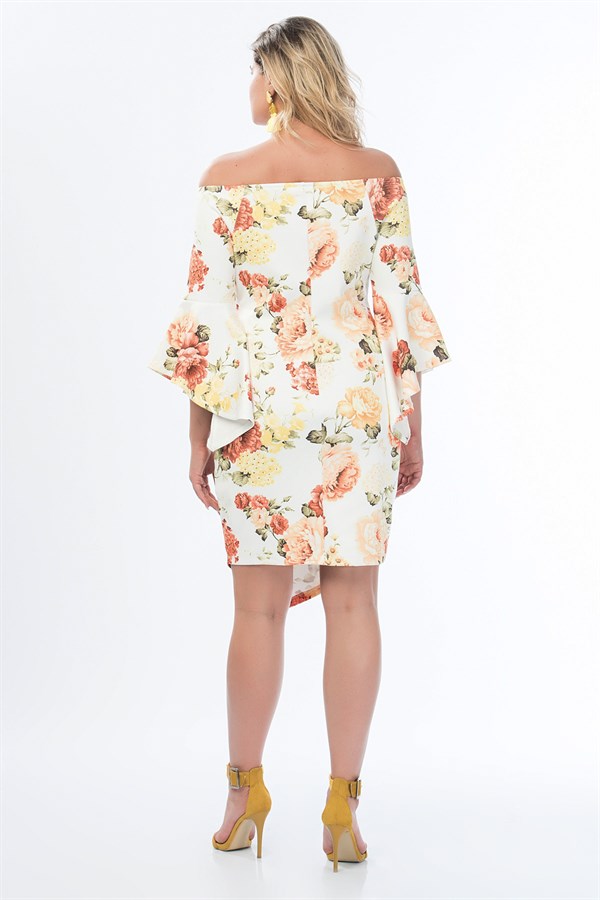 Women's Bone Flounce Dress 26N11628