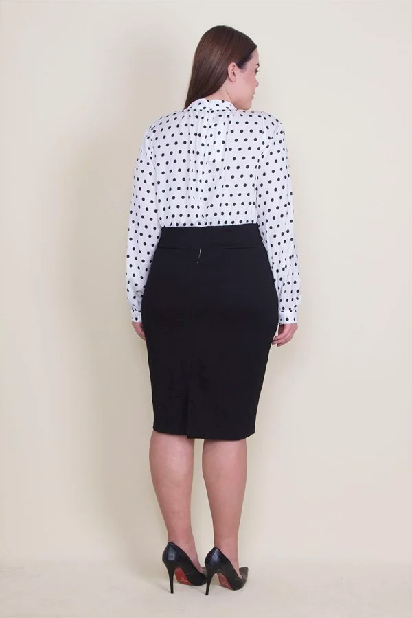 DRESS WITH SATIN FABRIC UPPER PART AND WAIST BELT