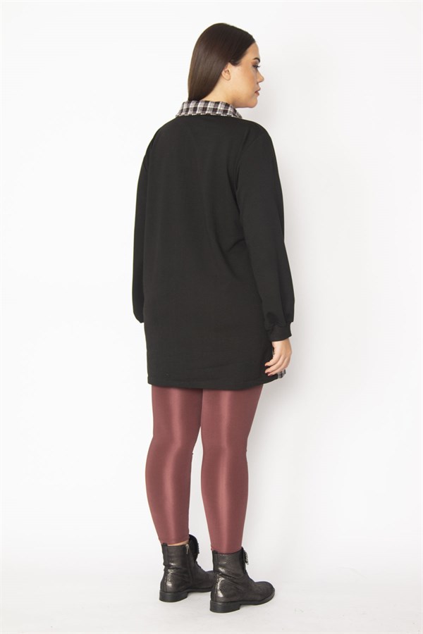 Kadın Bej Ekose Desen Detaylı Fermuarlı Cepli Mont 65N29569