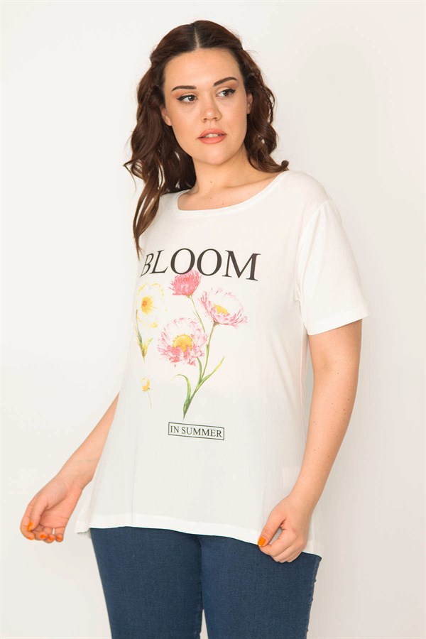 CHEMISE À COL NOIR POUR FEMME, COL MOTO, IMPRIMÉE SUR LE DEVANT