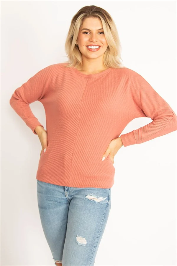 Women's Powder Self-Striped Sweater 65N34557