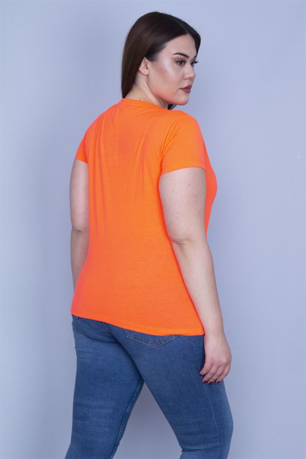 Kadın Renkli Lame Baskılı Bluz 65N24171