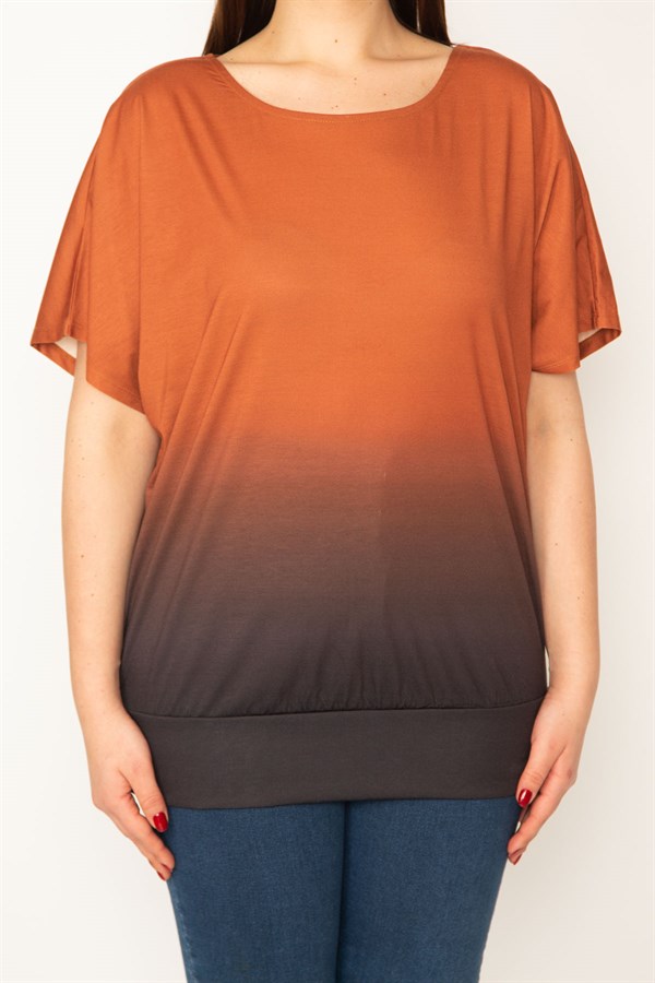 BLOUSE À MANCHES BASSES À MOTIFS DIE-TIME AVEC JUPE À BANDES