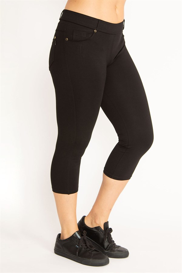 Kadın Lacivert Ön Süs Ve Arka Cepli Tayt  65N34639