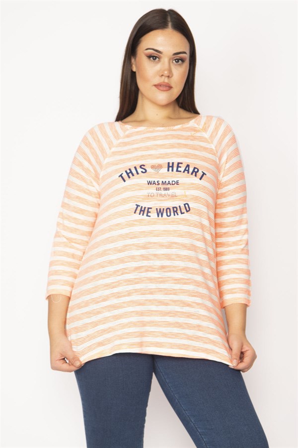 Kadın Desenli Ön Baskılı Bluz 65N29537