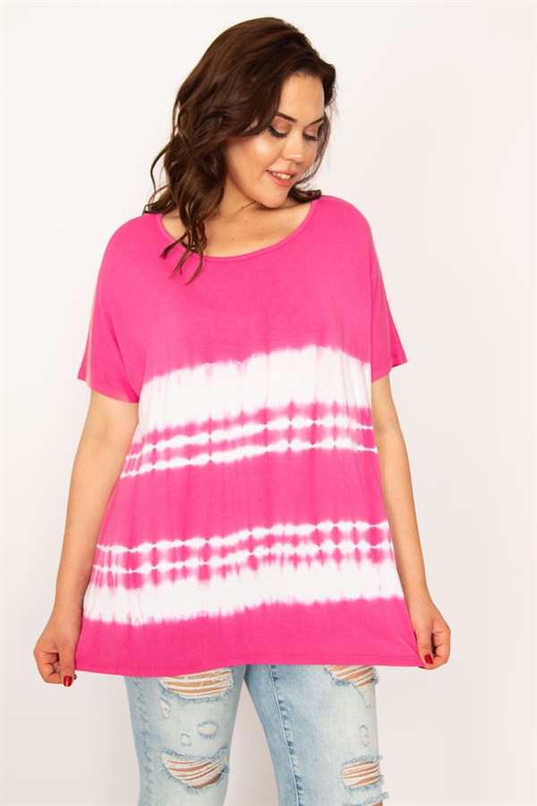 Kadın Fujya Batik Desenli Bluz 65N33950