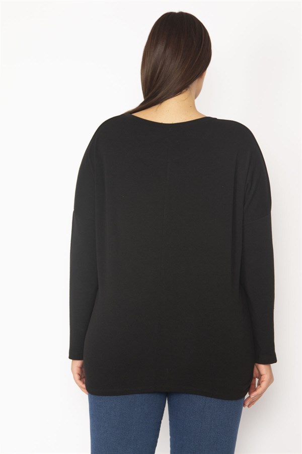 Kadın Kemik Taş Ve Baskı Detaylı Tunik 65N35384